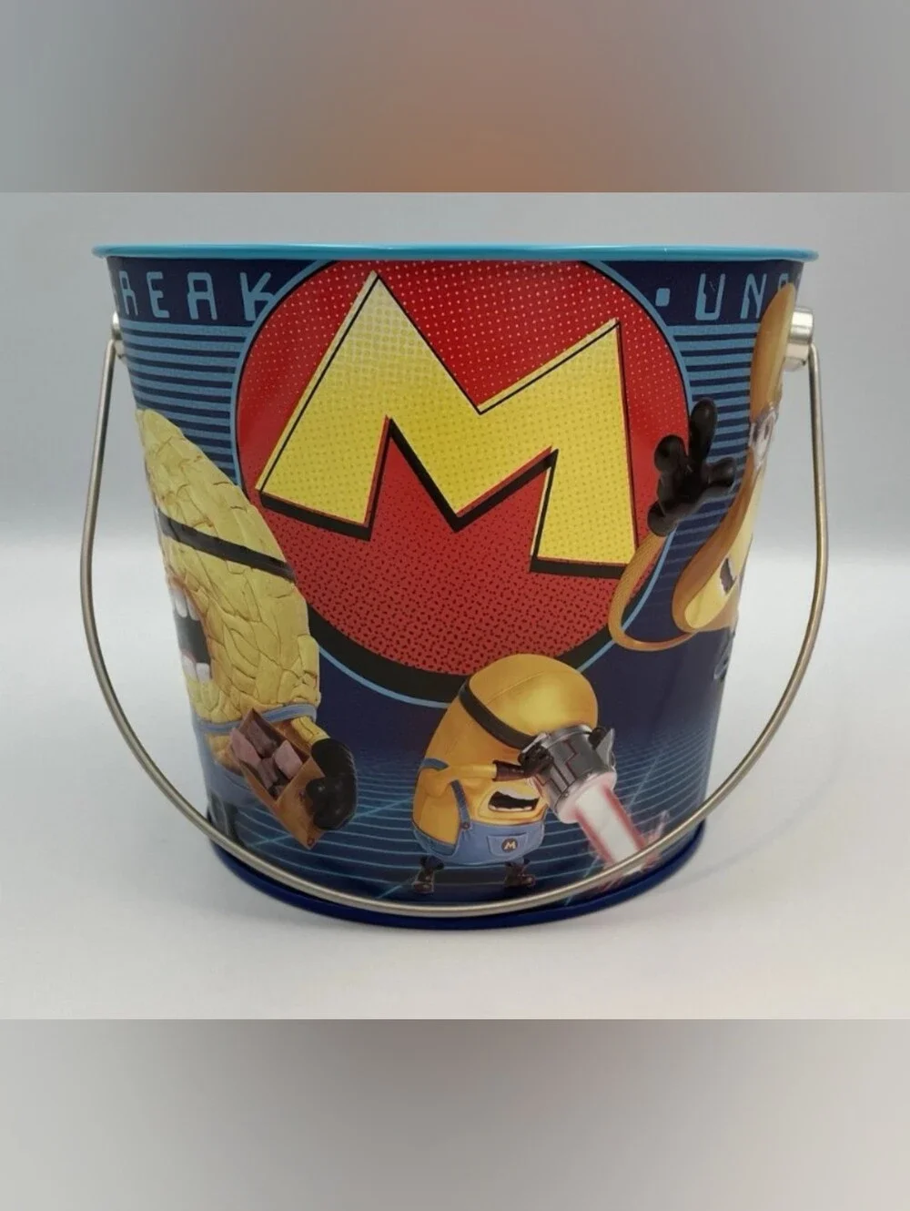 Universal Studios Despicable Me 4 Minions Tin Popcorn Bucket